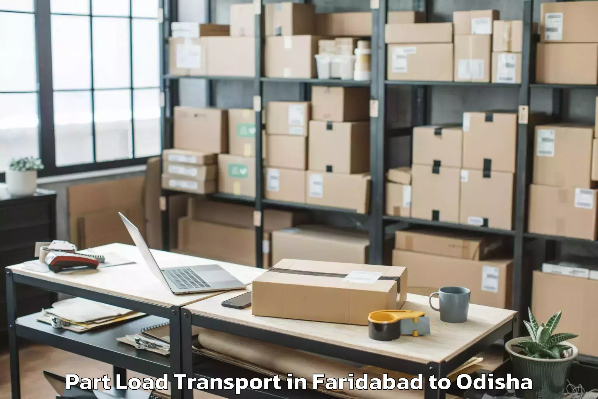 Get Faridabad to Padmapur Part Load Transport